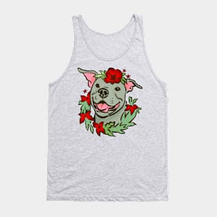 Christmas Pit Bull Tank Top